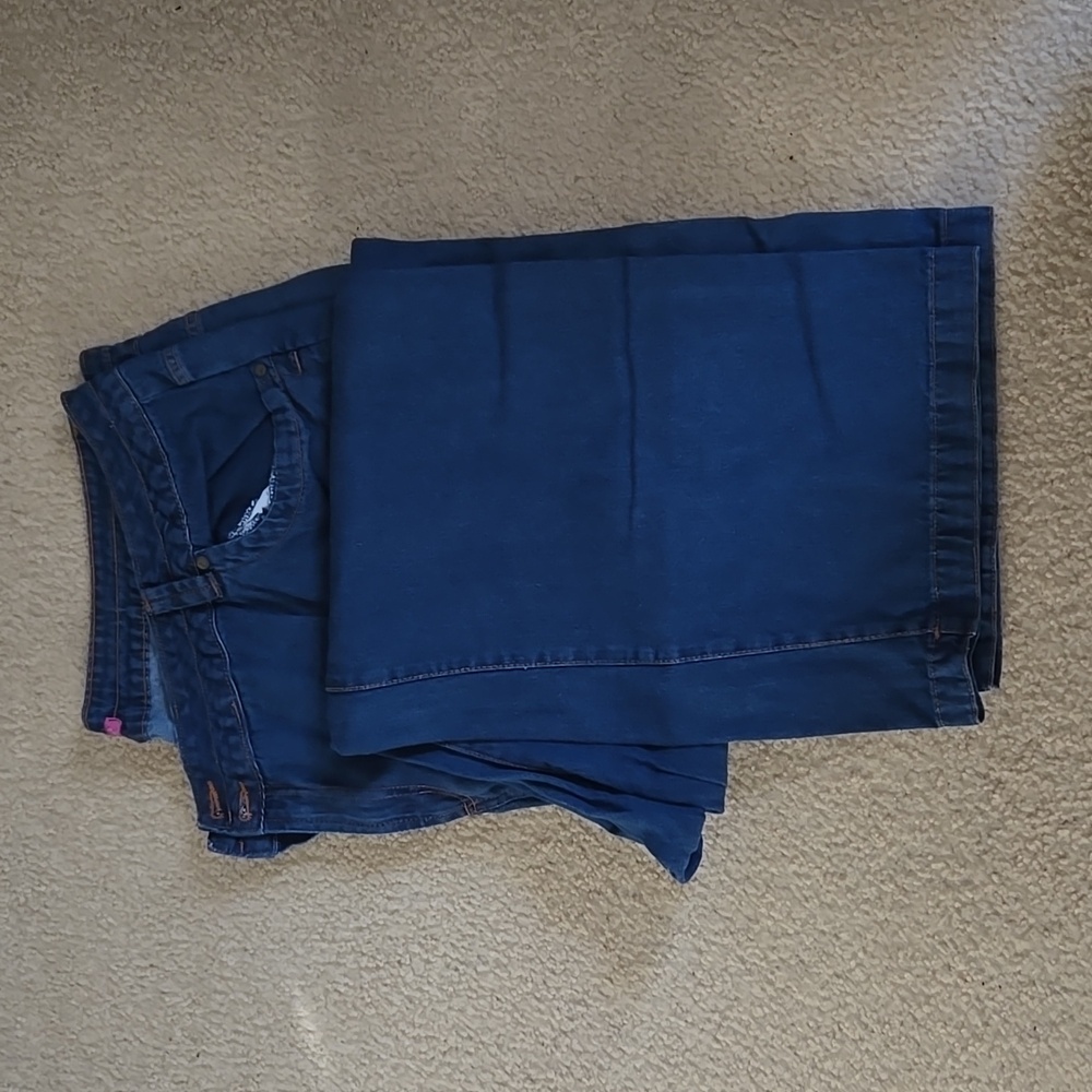 Woman within plus size 30 TALL jeans wide leg